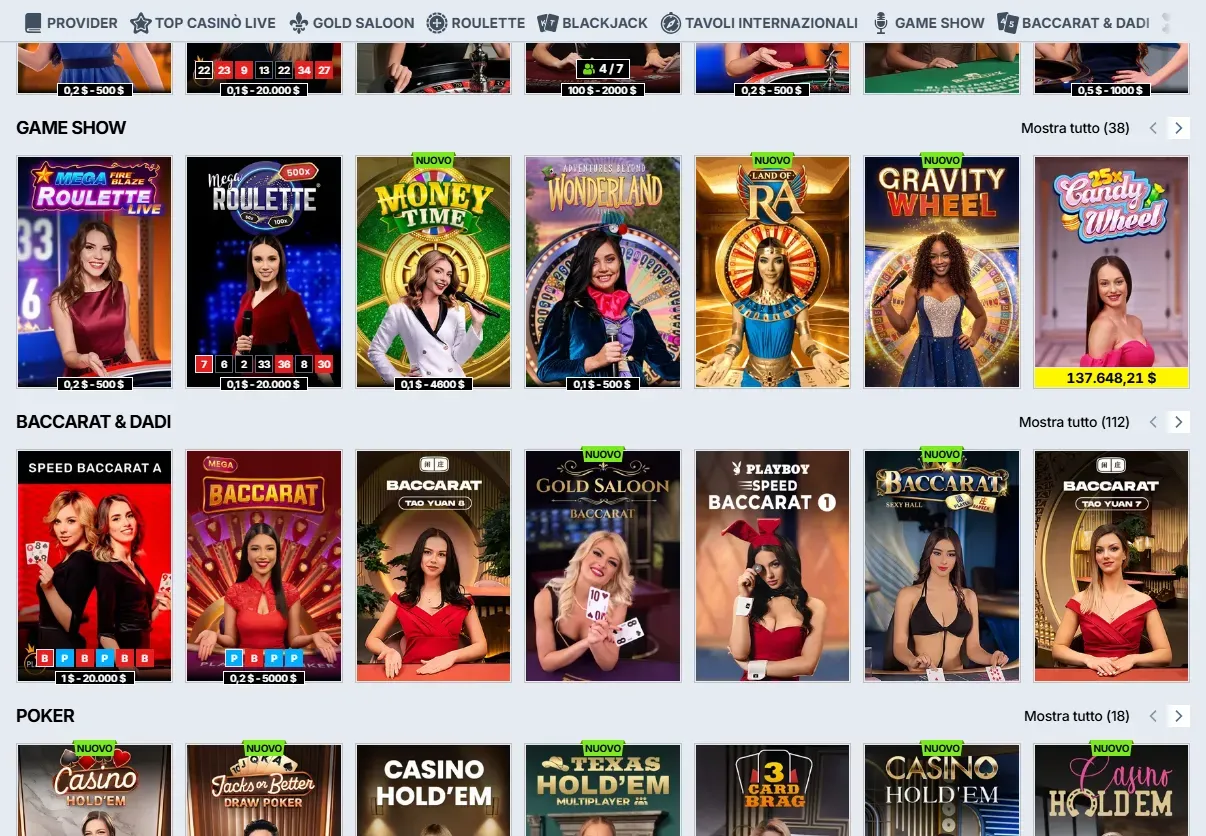 Live Casino Zoccer
